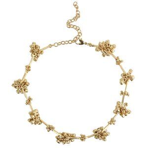 HOUSE OF TUHINA ABIRA GHUNGROO Handcrafted Artisan Gold Necklace